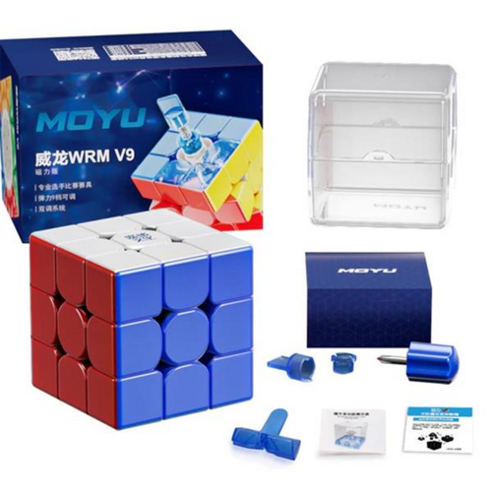 MOYU 뭐위 웨이룽 WRM V9 3X3X3 마그네틱 마그레브 자석 스피드 큐브, 마그네틱 버전, 1개