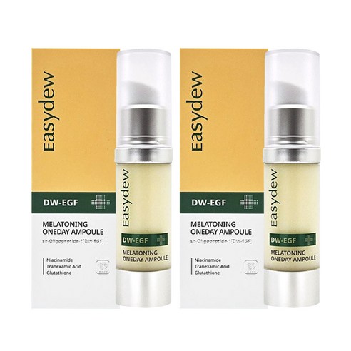 맑고 탄탄한 피부, 이지듀 DW-EGF 멜라토닝 원데이 앰플로 시작하는 빛나는 하루 이지듀기미앰플