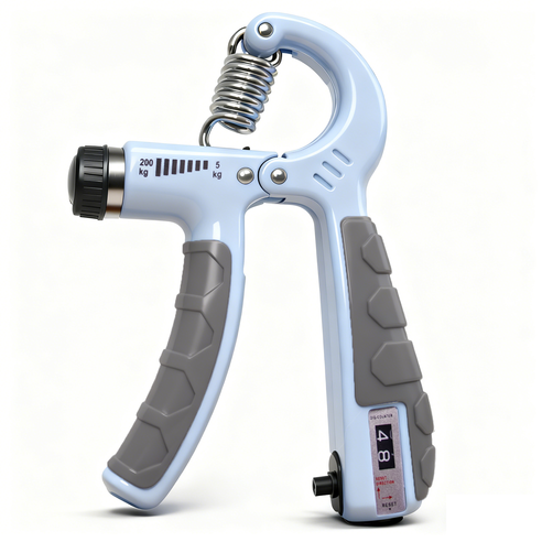 LINGPENG 200kg Heavy-Duty Hand Gripper Professional Max Resistance Forearm & Wrist Strengthener, Gery Blue, 1개