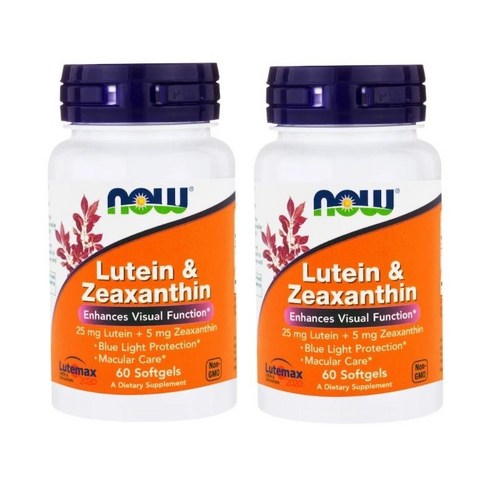 Now Foods - Lutein & Zeaxanthin 나우푸드 루테인 앤 제아잔틴 60소프트젤, 60정, 2개