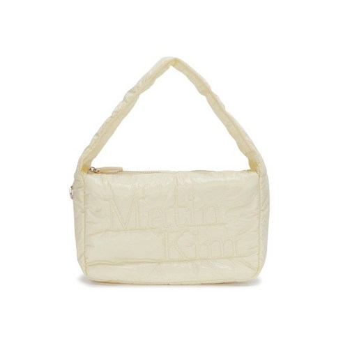 추천제품 MATIN KIM 마뗑킴 LOGO STITCH PADDING EASY BAG IN LIGHT YELLOW