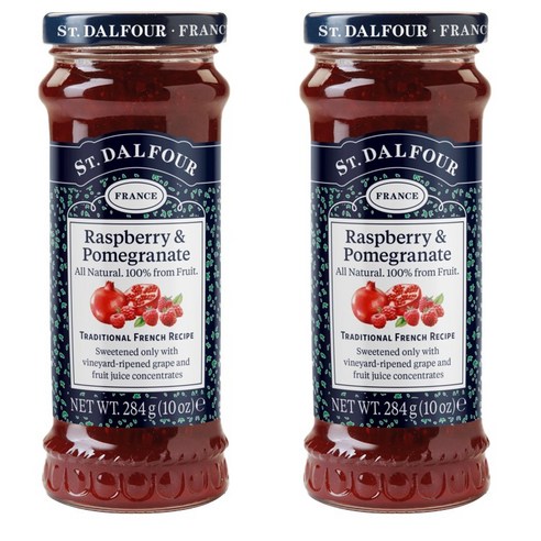 샹달프 디럭스 스프레드 라즈베리 & 석류, 레드 라즈베리 + 석류(Red Raspberry + Pomegranate), 284g, 2개