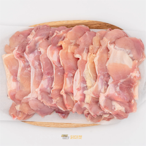 국내산 냉장 닭다리살 1kg 숯불구이 볶음용 닭정육, 스킨제거 통정육 1kg, 1개