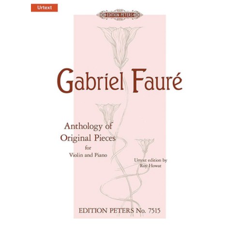 (영문도서) Anthology of Original Pieces for Violin and Piano: Opp. 16 28 75 Morceau de Lecture; Urtext Paperback, Alfred Music, English, 9790577081595
