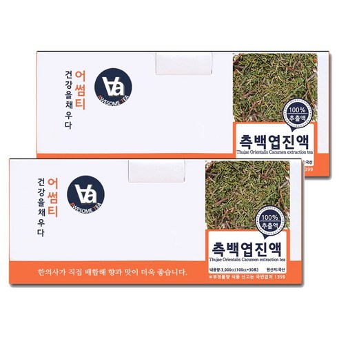 중저온추출 16시간 국산 측백엽 즙 진액 100ml x 30포, 3000cc, 2개