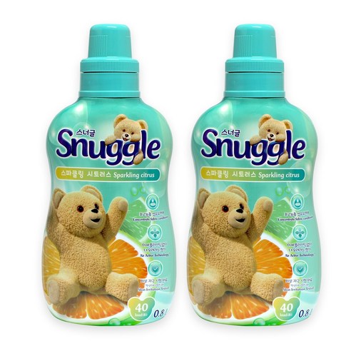 유니레버 스너글 섬유 유연제 스파클링 시트러스 0.8L x2개, 단품 Best Top3