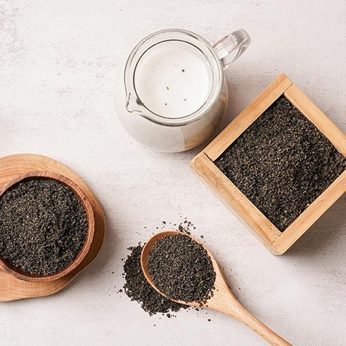 탈모 걱정 덜어주는 고소한 흑임자 가루의 힘