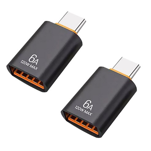 USB A TO C 젠더 120W USB3.2 GEN1 5Gbps C타입 변환, 4개 셋트, 1개