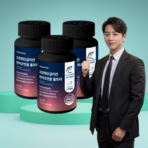 (3+1) 프로테오글리칸 연어코연골 울트라 600mg x 60정, 1개