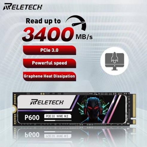 릴리스 P600 M2 SSD NVMe 1TB 2TB 512GB 256GB SSD M.2 2280 PCIe Gen3.0x4 노트북 데스크톱 용 내부 솔리드 스테이트 드라이브 하드 디, 없음, 4) 2 테라바이트