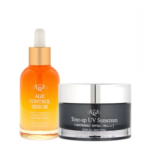 JEEARA WHITENING SERUM TONEUP SUNSCREEN CREAM SET 제이아라 미백 세럼 보습 톤업 자외선 차단 크림 세트 - 기초세트 | 쿠팡