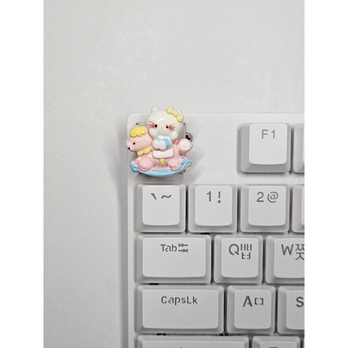 투명 달콩 회전목마 산리오 캐릭터 키캡 – 3. 키티 키티키캡