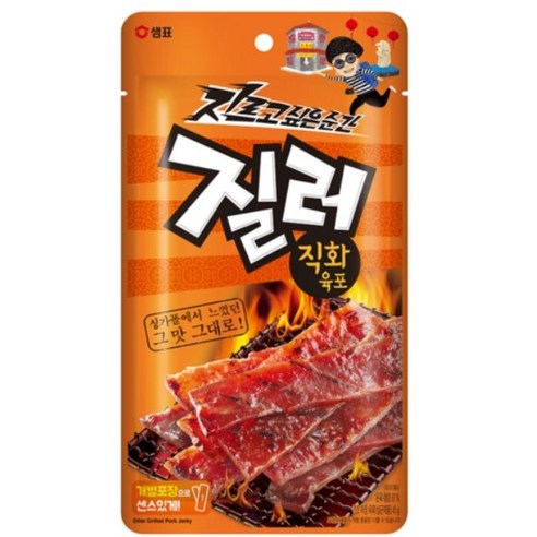 샘표 질러 직화육포, 45g, 12개