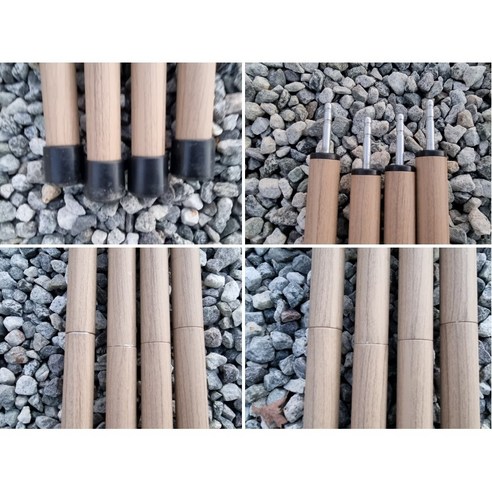 감성 캠핑의 완성을 돕는 그라토 우드형 사이드폴대