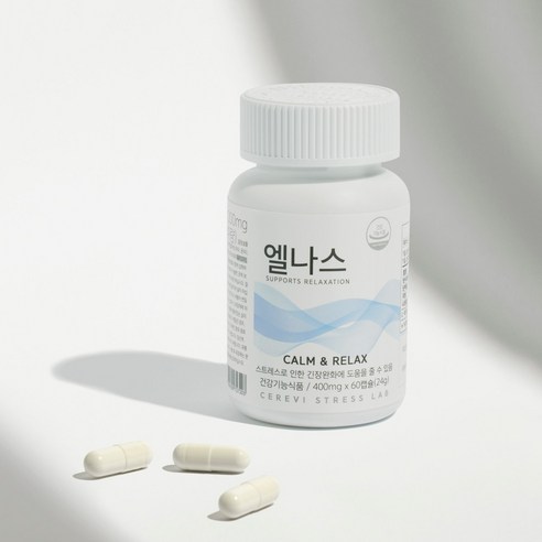 엘나스 Calm & Relax 영양제 L테아닌, 60정, 6개