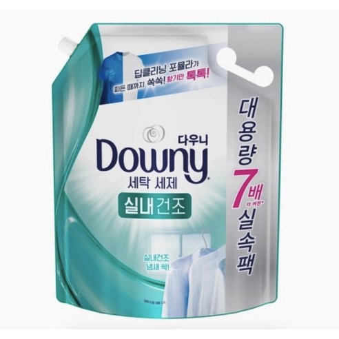 다우니 세탁세제 프리미엄 액체형 실내건조 리필형, 3.2L, 1개