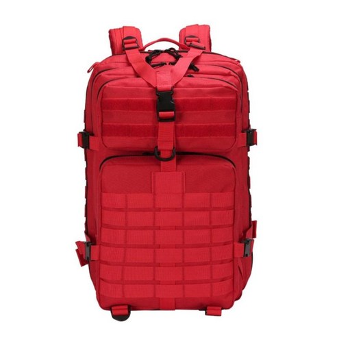 배낭 여행 배낭 가방을 등반하는 튼튼한 큰 야외 스포츠 하이킹 배낭 여행 Haversack, 빨간색, 50x30x30cm., 나일론