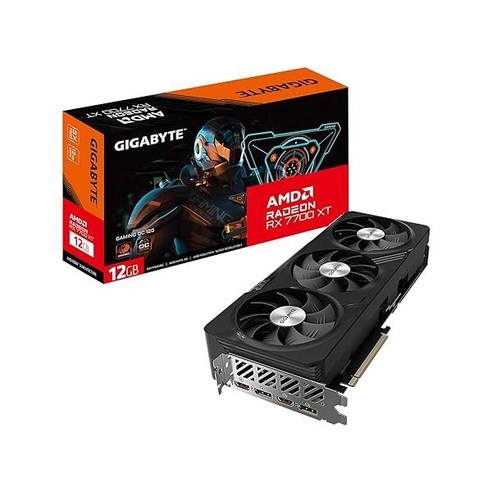 GIGABYTE Radeon RX 7700 XT Gaming OC 12G Graphics Card 3X WINDFORCE Fans 12GB 192-bit GDDR6 GV-R7, one option, one option