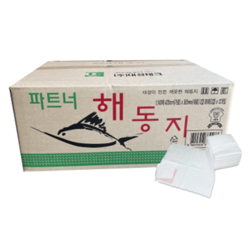 쓰리킹 하이브리드 무코팅 백색 흡수지 미트페이퍼, 2롤, 2박스 쓰리킹미트페이퍼 10 파트너 해동지 횟감 핏물제거 1140매 횟집 업소용, 1개