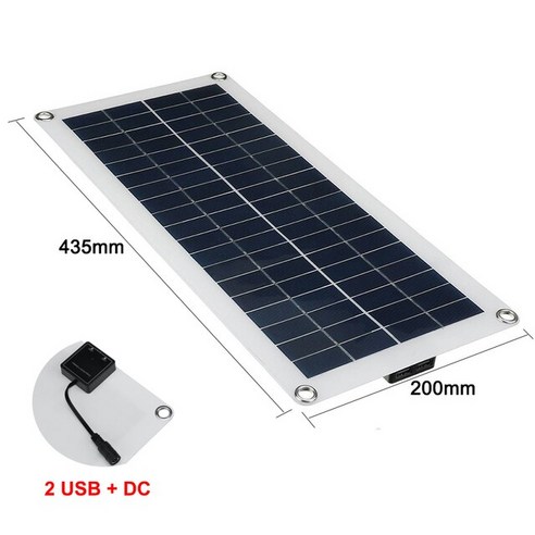 태양광 패널 발전기 휴대용 태양 전지 휴대폰 RV 자동차 MP3 패드 야외 배터리 12V USB 5V 태양 전지 컨트롤러, 1.25W Best Top5