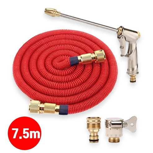 일상도구 고압분사기 정원 물 세차 청소 호스, 고압분사기 세트 7..., 1개