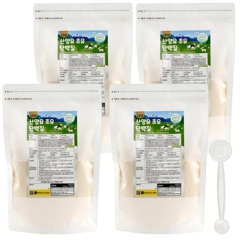 산양유 초유단백질 프로틴 분말 500g 대용량 알레, 4팩