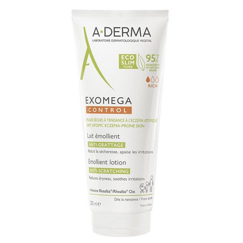 아더마 엑소메가 컨트롤 에몰리언트 밤 크림 200ml 2개 (프랑스배송) A-Derma Exomega Control Baume Emollient Anti-grattage