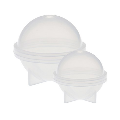 40mm 60mm 구형 공 모양 실리콘 몰드 몰드 수지 주조 쥬얼리 만들기, 클리어, {"수건소재":"실리콘"}