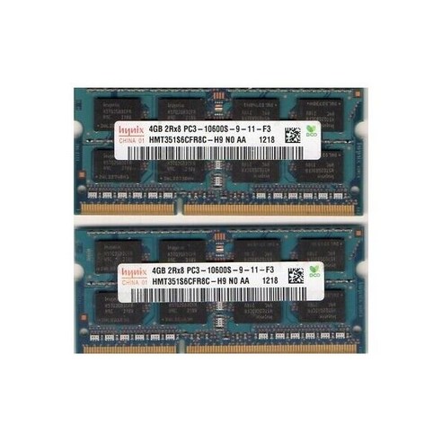 8GB2x 4GB 키트 게이트웨이 NE 시리즈 DDR3 노트북/노트북 RAM 메모리 911607