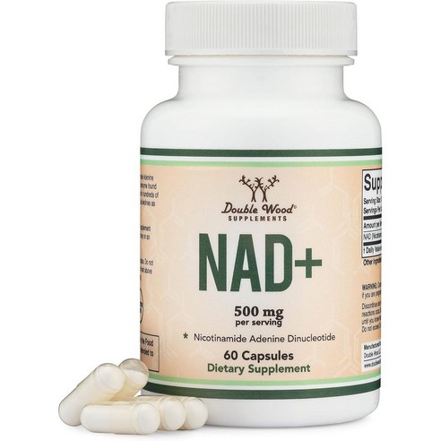 더블우드 NAD+ 500mg 니코틴아마이드 리보사이드 60캡슐, 1개, 60정