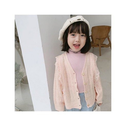 앨리홈 S 츄잉레이스가디건