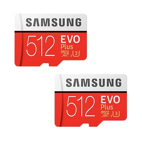 삼성전자 EVO PLUS 마이크로SD 메모리카드 MB-MC512HA/KR 2p + SD어댑터 2p, 512GB