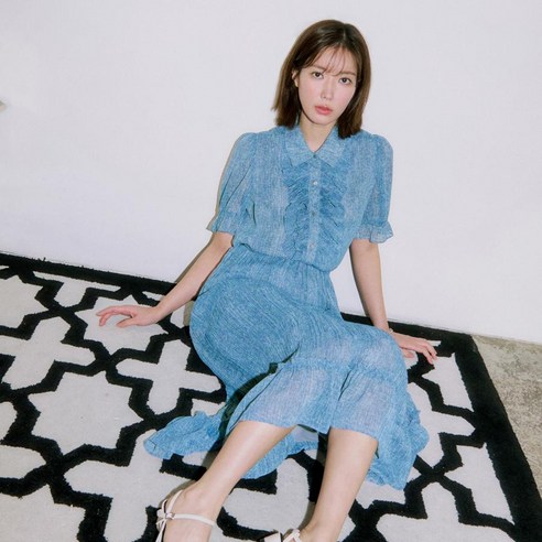 베스띠벨리 24S/S 프린팅 플리츠 SET 스커트 BIS1341BLP