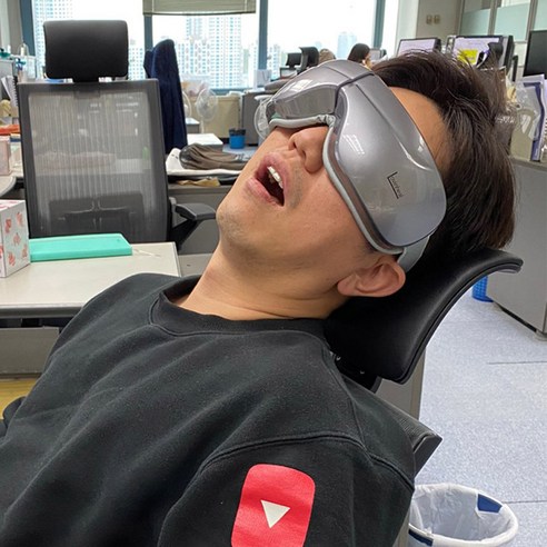 러빈힐 구름 LCE-01 온열 지압 휴대용포켓백, 러빈힐 구름 눈마사지기 그레이