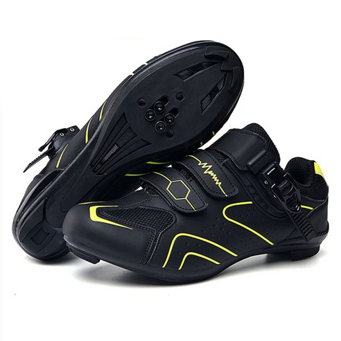남성용 사이클링 신발 MTB 도로 자전거 신발 페달 플랫 초보자 스포츠 자전거 신발 남여 공용 신발, 40(250mm), 오렌지 블랙 2