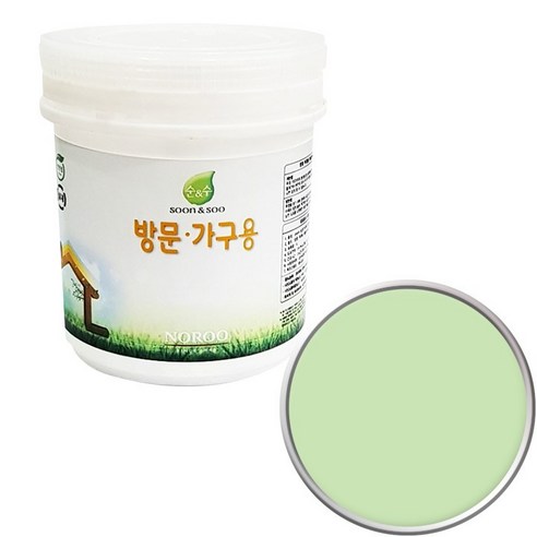 순앤수 방문 가구용 페인트 1L, 소프트그린 NR4106, 1개