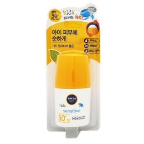 유니크앤몰 니베아 선키즈 센서티브롤온50ml 자외선차단 썬크림 선크림, 5개, 50ml