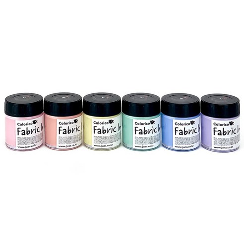 칼라리코 패브릭 염색물감 30ml 파스텔 세트