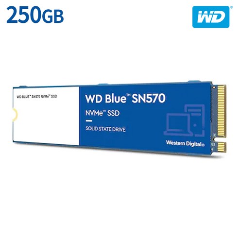 WD Blue SN570 NVMe SSD, WDS250G3B0C, 250GB
