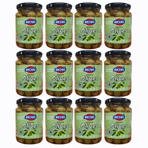 리치스 리치스 그린 올리브 360g X12 올리브 올리브영상품권, 12개