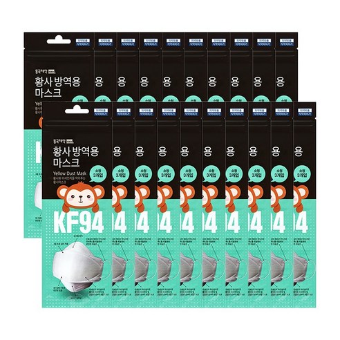 동국제약 황사방역용 마스크 KF94, 3개입, 20개, 화이트