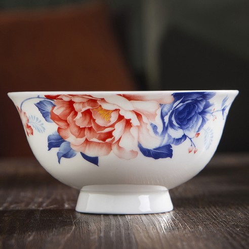 4.5 인치 Jingdezhen 뼈 중국 세라믹 그릇 드래곤 패턴 식기 빈티지 중국 국수 디저트 식기 주방 악세사리, C