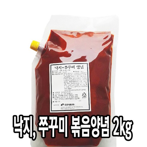 다인 낙지 쭈꾸미 볶음양념2kg 낙지볶음 양념 소스, 2kg, 1개