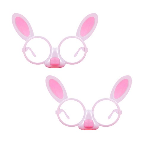 리빙듀오 파티안경 선글라스 인싸템, 2개, 009.토끼 페이스 선글라스(297)