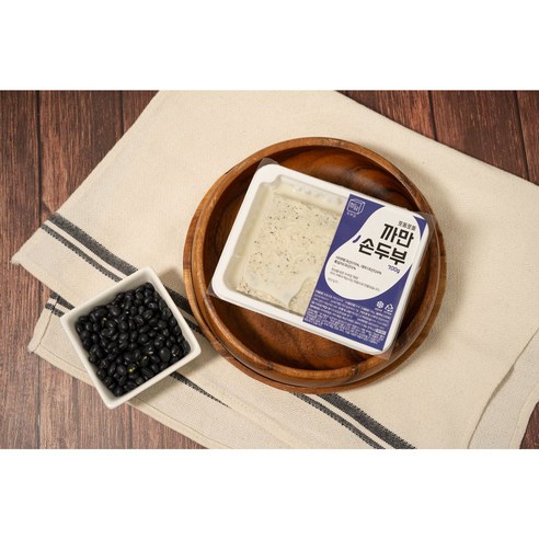 [정담두부집] HACCP 100%국산콩 수제두부 포동포동 까만 손두부 서리태 흑임자 700g - 기타두부 | 쿠팡
