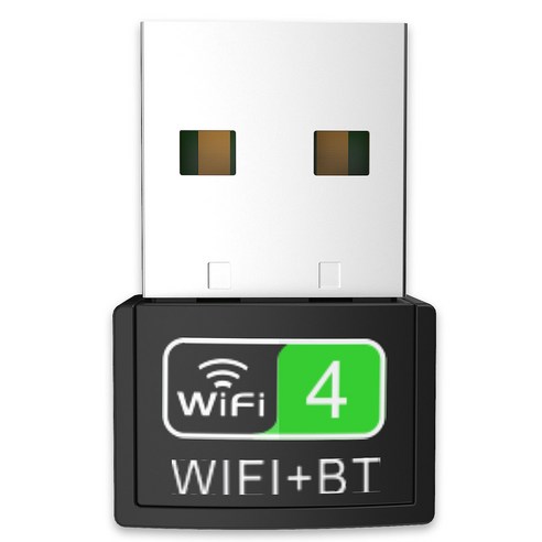 새로운 150m 무선 네트워크 카드 블루투스 WiFi 2 인 - one 무선 네트워크 카드 USB 무선 네트워크 카드 컴퓨터 네트워크 카드, 블랙