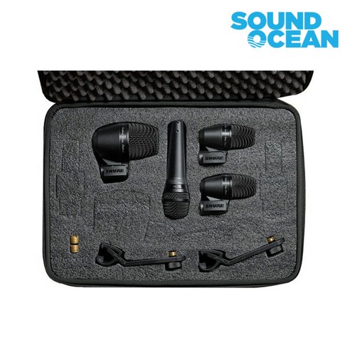 슈어 SHURE 드럼 마이크 세트, PGADRUMKIT4