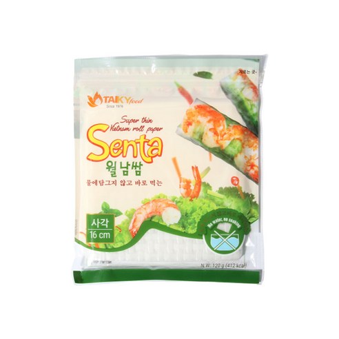 타이키 물없이 싸먹는 월남쌈 사각 16cm