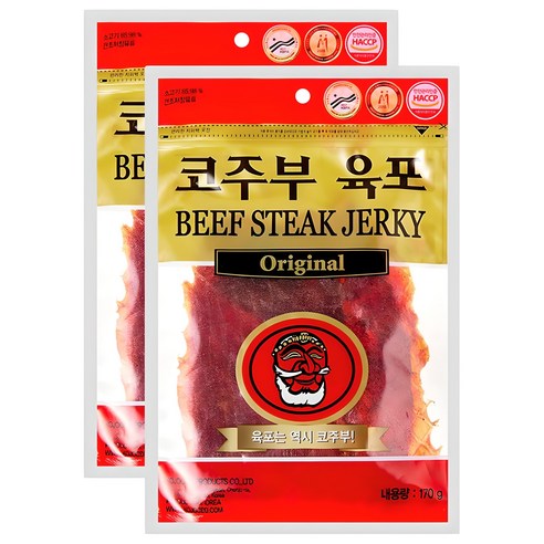 코주부 오리지널 육포, 170g, 2개