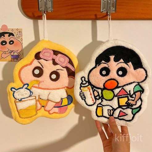 크레용신짱구 핸드타올로 손을 부드럽게 가꾸고 귀여움을 더하세요